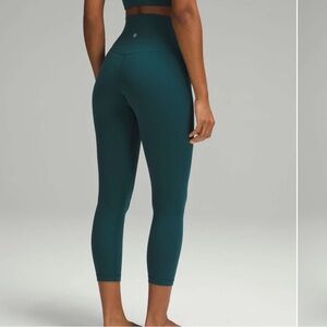 NWOT Lululemon Align High-Rise Crop Legging 23" Storm Teal Size 10